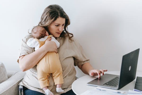 Stay at home mom.   Get paid to work from home